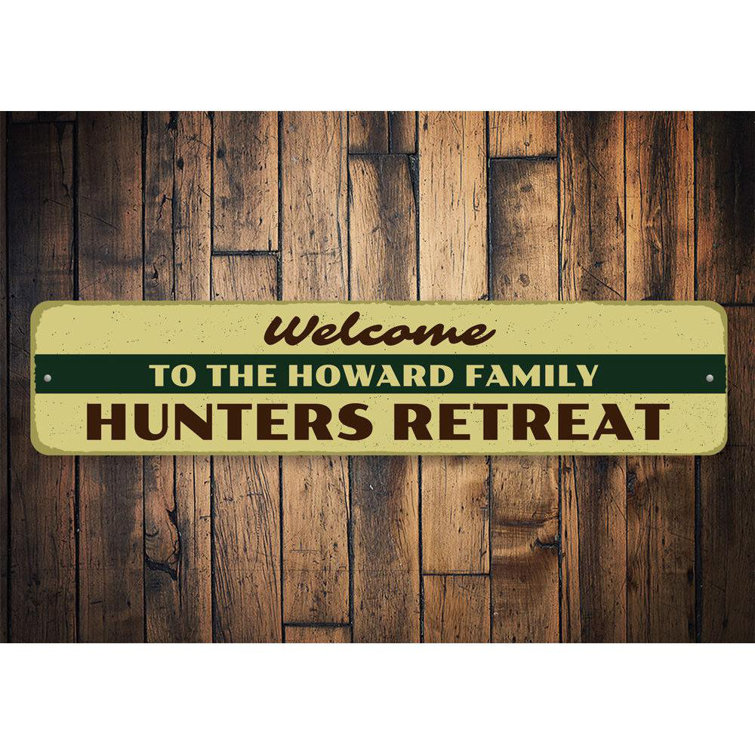 Trinx Hunters Retreat Sign Wall Décor Wayfair